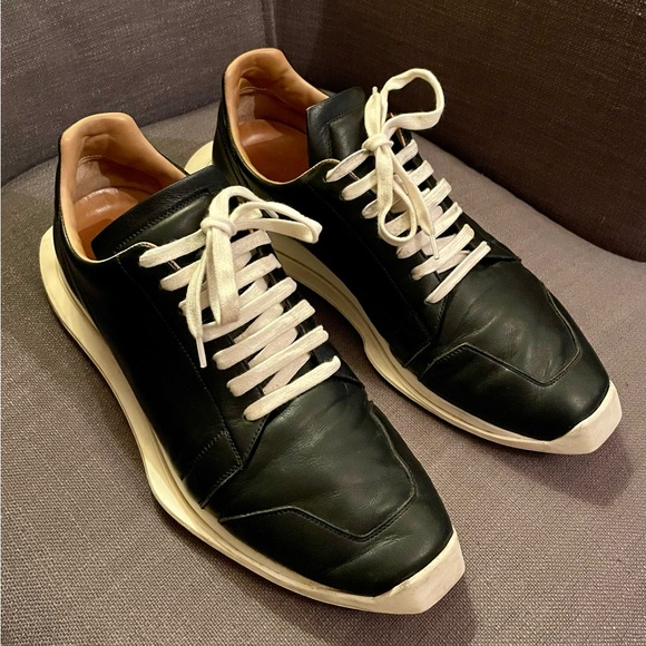 Rick Owens Other - Mainline Leather low top Oblique Runner sneakers